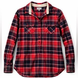 Men’s Plaid Flannel Shirt Size M Heritage Style